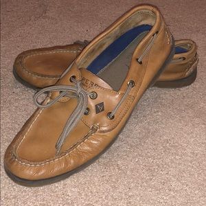 Sperry Topsiders Size 10 Tan